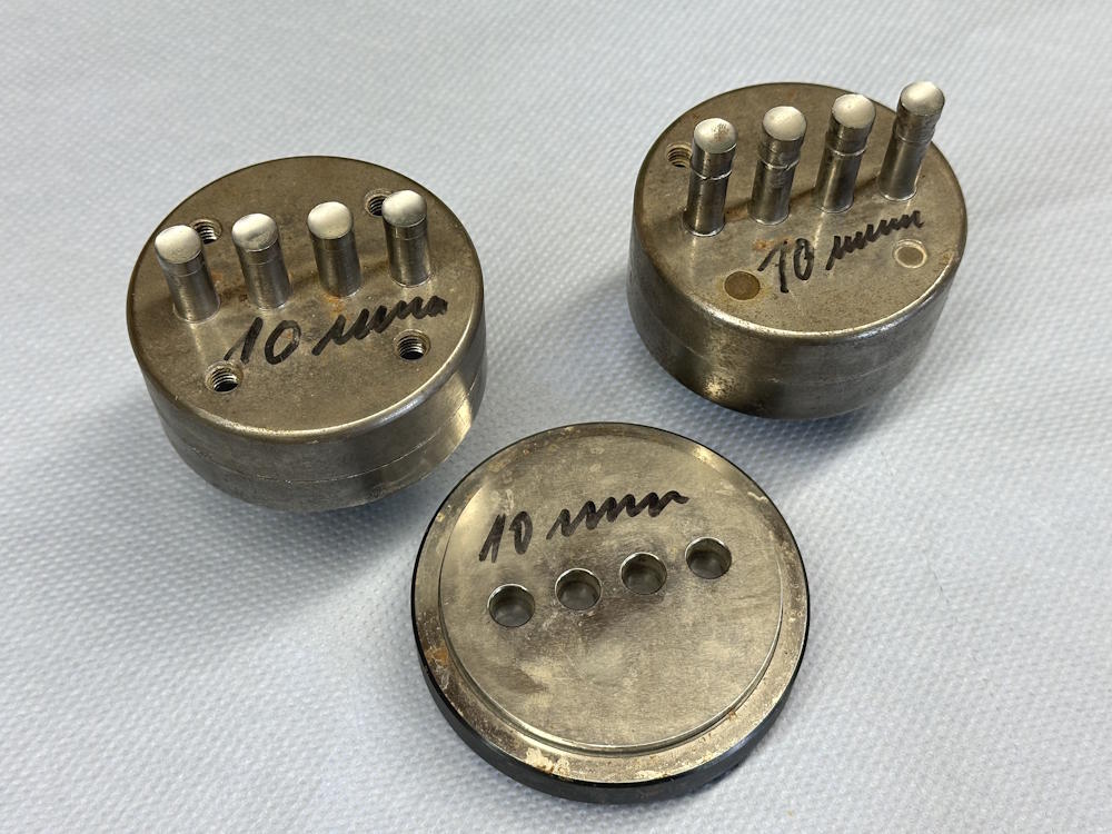 Korsch EK3 / EK4 Werkzeugsatz Vierfach Rund 10mm Gewölbt
