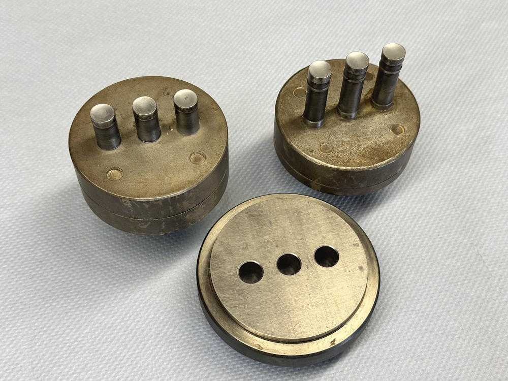 Korsch EK3 / EK4 Werkzeugsatz Dreifach Rund 12mm Gewölbt