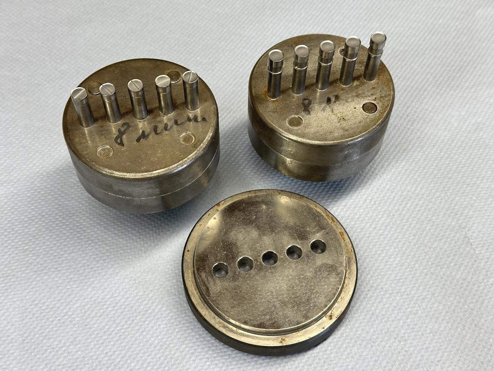 Korsch EK3 / EK4 Werkzeugsatz Fünffach Rund 8mm Flach Facette
